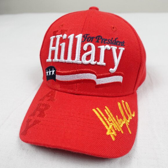 Hillary Clinton Presidential Campaign Logo Signature Hat Cap Adult Adjustable - Picture 1 of 9